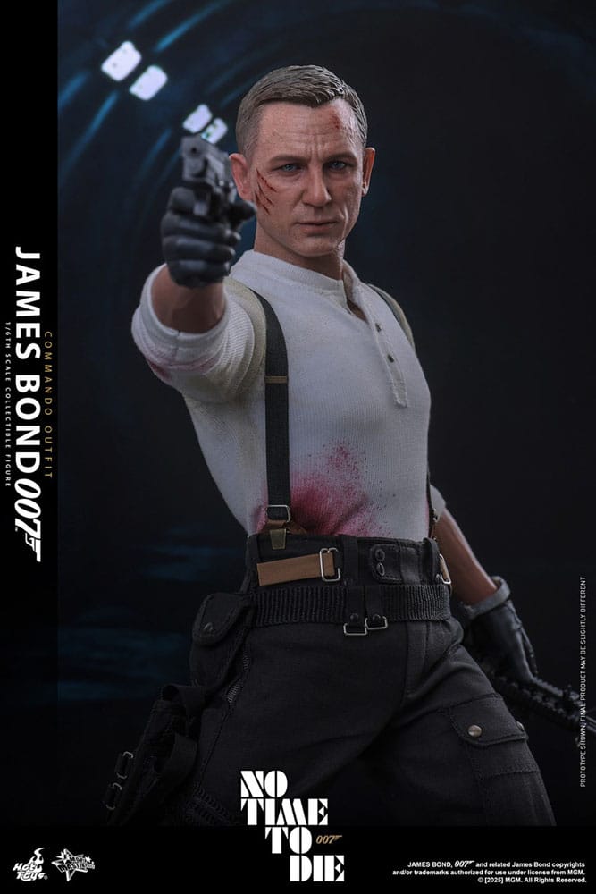 HOT TOYS - No Time To Die Movie Masterpiece Action Figure 1/6 James Bond (Commando Outfit) Hot Toys Exclusive  MMS804