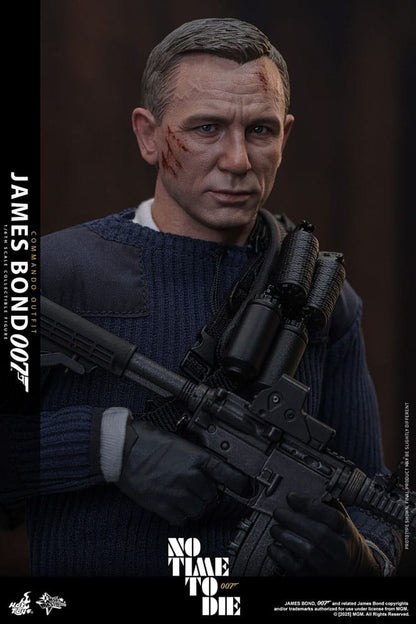 HOT TOYS - No Time To Die Movie Masterpiece Action Figure 1/6 James Bond (Commando Outfit) Hot Toys Exclusive  MMS804