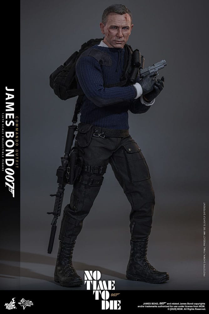 HOT TOYS - No Time To Die Movie Masterpiece Action Figure 1/6 James Bond (Commando Outfit) Hot Toys Exclusive  MMS804