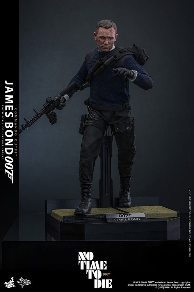 HOT TOYS - No Time To Die Movie Masterpiece Action Figure 1/6 James Bond (Commando Outfit) Hot Toys Exclusive  MMS804