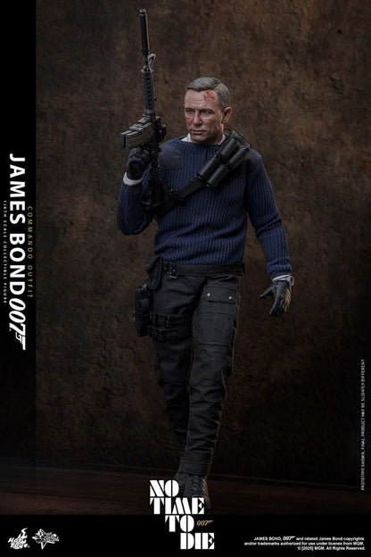 HOT TOYS - No Time To Die Movie Masterpiece Action Figure 1/6 James Bond (Commando Outfit) Hot Toys Exclusive  MMS804
