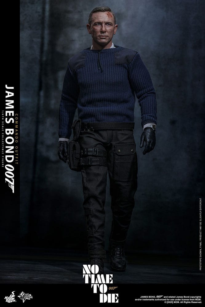 HOT TOYS - No Time To Die Movie Masterpiece Action Figure 1/6 James Bond (Commando Outfit) Hot Toys Exclusive  MMS804