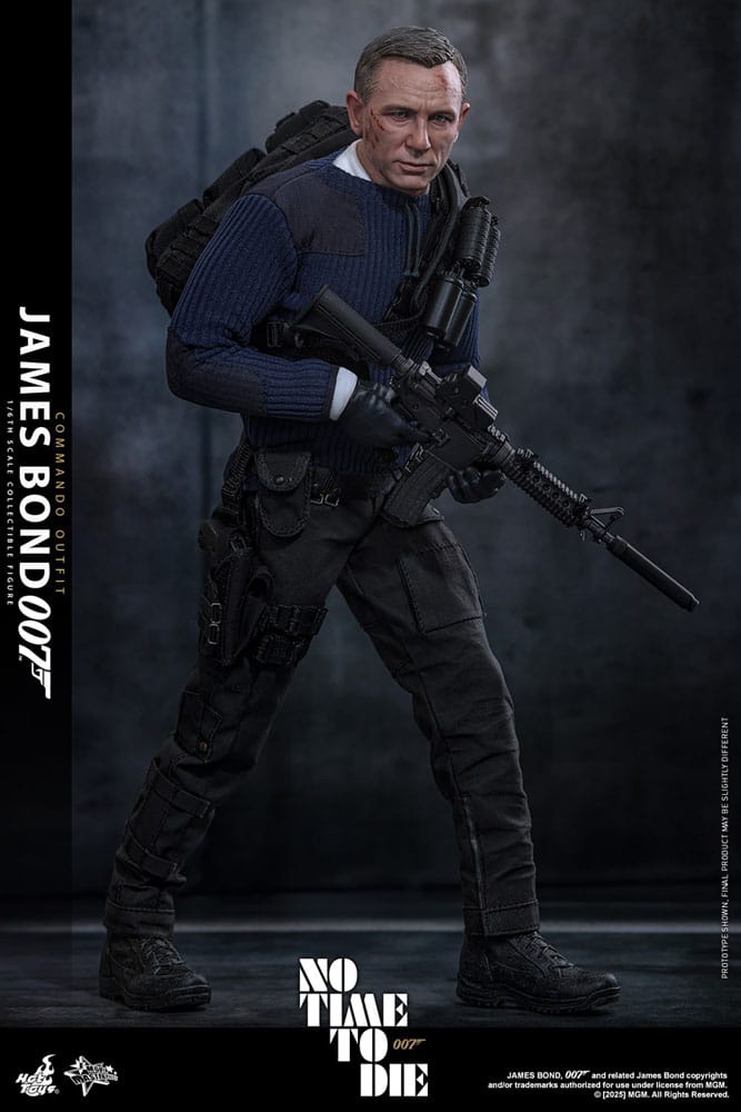 HOT TOYS - No Time To Die Movie Masterpiece Action Figure 1/6 James Bond (Commando Outfit) Hot Toys Exclusive  MMS804