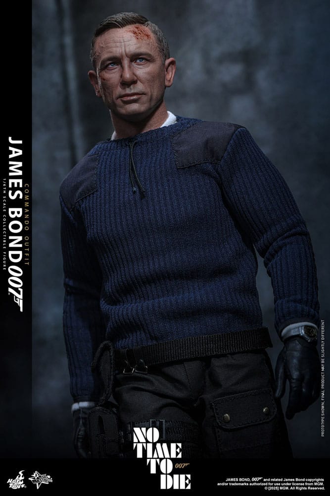 HOT TOYS - No Time To Die Movie Masterpiece Action Figure 1/6 James Bond (Commando Outfit) Hot Toys Exclusive  MMS804