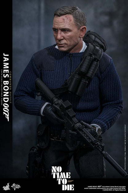 HOT TOYS - No Time To Die Movie Masterpiece Action Figure 1/6 James Bond (Commando Outfit) Hot Toys Exclusive  MMS804