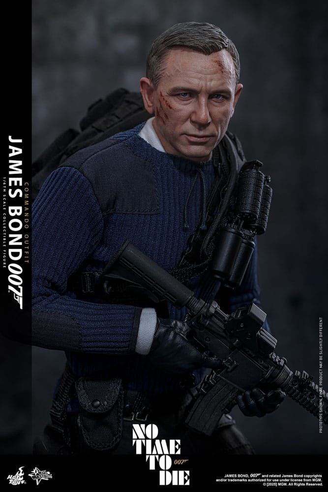 HOT TOYS - No Time To Die Movie Masterpiece Action Figure 1/6 James Bond (Commando Outfit) Hot Toys Exclusive  MMS804