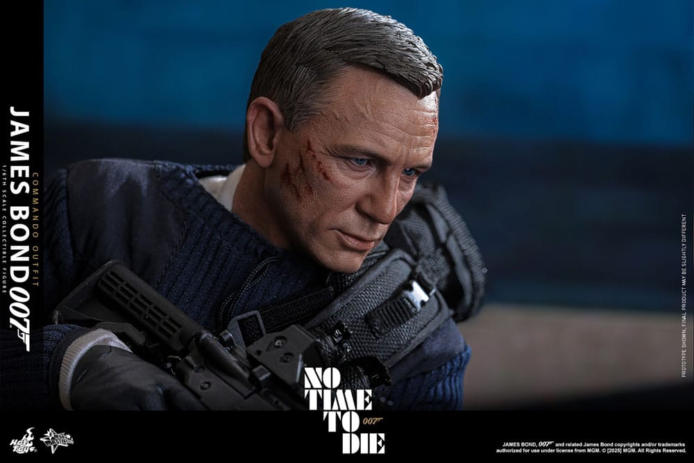 HOT TOYS - No Time To Die Movie Masterpiece Action Figure 1/6 James Bond (Commando Outfit) Hot Toys Exclusive  MMS804