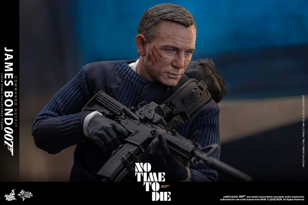 HOT TOYS - No Time To Die Movie Masterpiece Action Figure 1/6 James Bond (Commando Outfit) Hot Toys Exclusive  MMS804