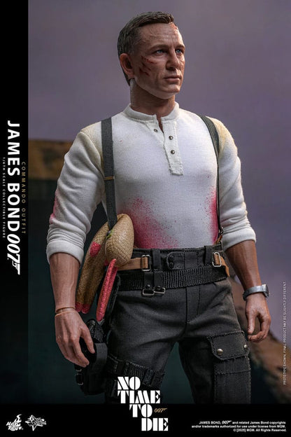 HOT TOYS - No Time To Die Movie Masterpiece Action Figure 1/6 James Bond (Commando Outfit) Hot Toys Exclusive  MMS804
