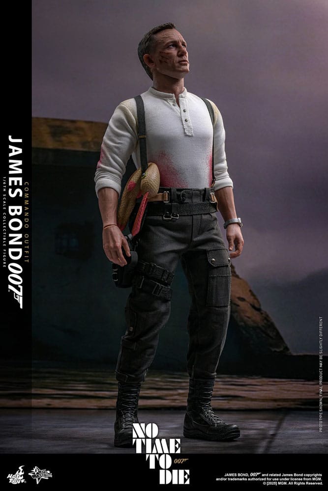 HOT TOYS - No Time To Die Movie Masterpiece Action Figure 1/6 James Bond (Commando Outfit) Hot Toys Exclusive  MMS804