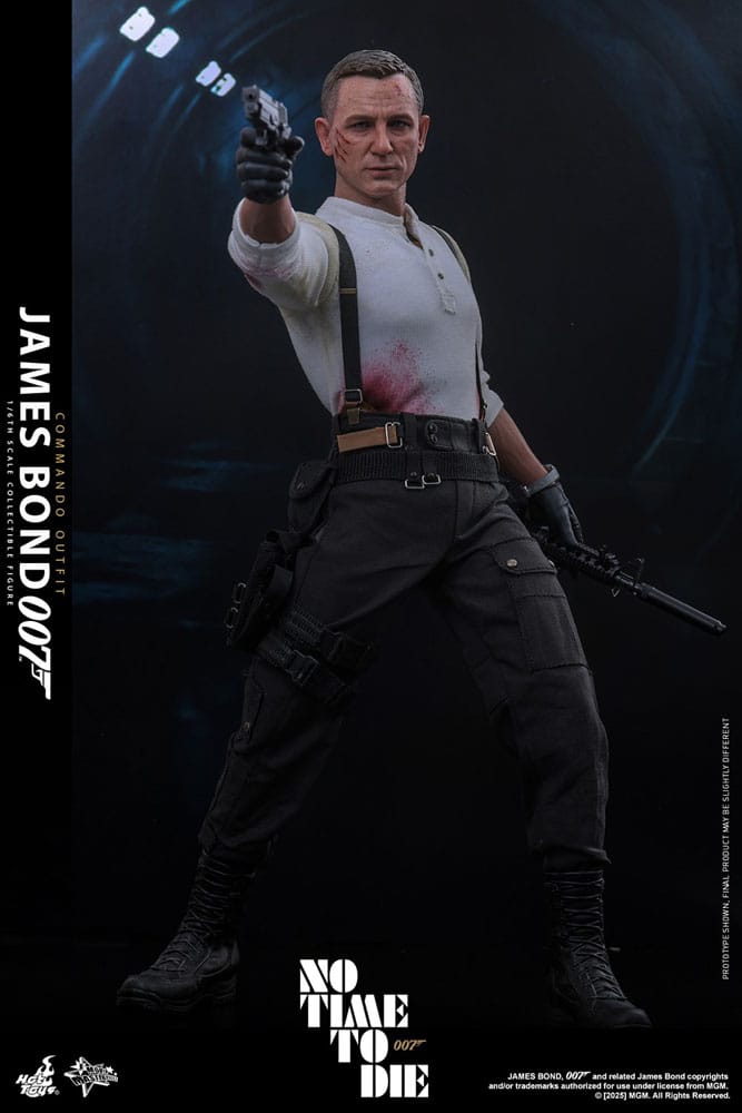 HOT TOYS - No Time To Die Movie Masterpiece Action Figure 1/6 James Bond (Commando Outfit) Hot Toys Exclusive  MMS804