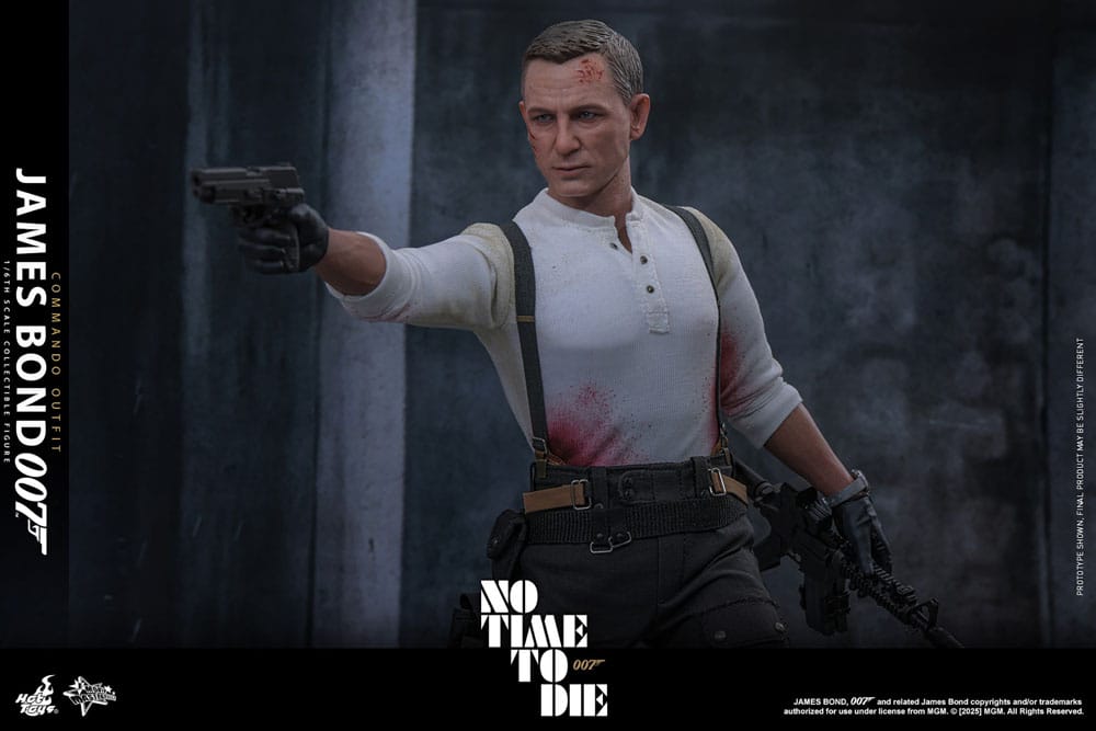 HOT TOYS - No Time To Die Movie Masterpiece Action Figure 1/6 James Bond (Commando Outfit) Hot Toys Exclusive  MMS804