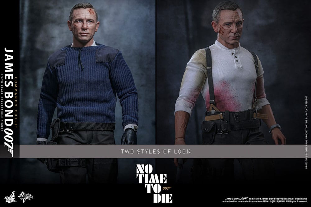 HOT TOYS - No Time To Die Movie Masterpiece Action Figure 1/6 James Bond (Commando Outfit) Hot Toys Exclusive  MMS804
