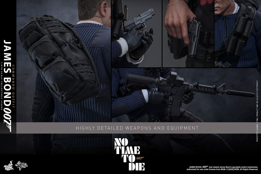 HOT TOYS - No Time To Die Movie Masterpiece Action Figure 1/6 James Bond (Commando Outfit) Hot Toys Exclusive  MMS804