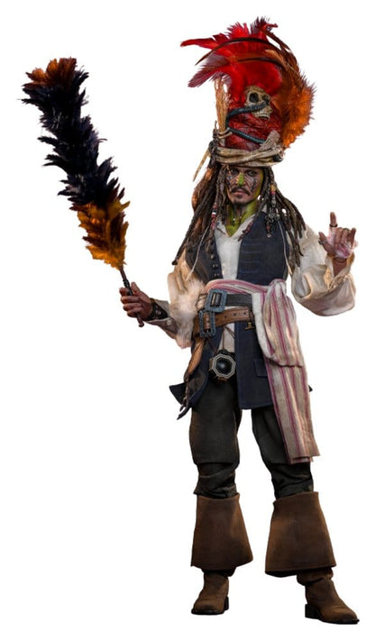 HOT TOYS - Pirates of the Caribbean: Dead Man's Chest Action DX Figure 1/6 Pelegostos Chief Jack Sparrow