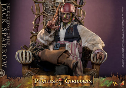 HOT TOYS - Pirates of the Caribbean: Dead Man's Chest Action DX Figure 1/6 Pelegostos Chief Jack Sparrow