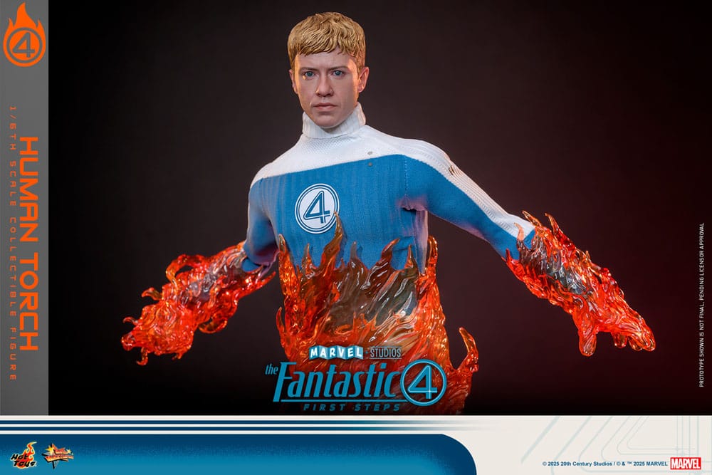 HOT TOYS - The Fantastic Four: First Steps Movie Masterpiece Action Figure 1/6 Human Torch