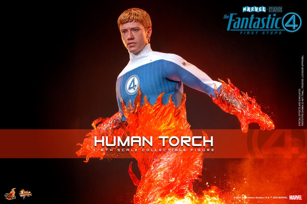 HOT TOYS - The Fantastic Four: First Steps Movie Masterpiece Action Figure 1/6 Human Torch