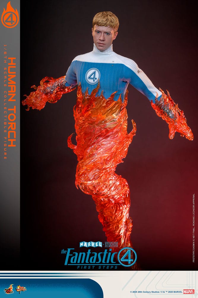 HOT TOYS - The Fantastic Four: First Steps Movie Masterpiece Action Figure 1/6 Human Torch