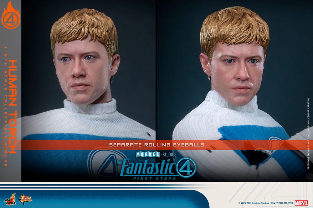 HOT TOYS - The Fantastic Four: First Steps Movie Masterpiece Action Figure 1/6 Human Torch