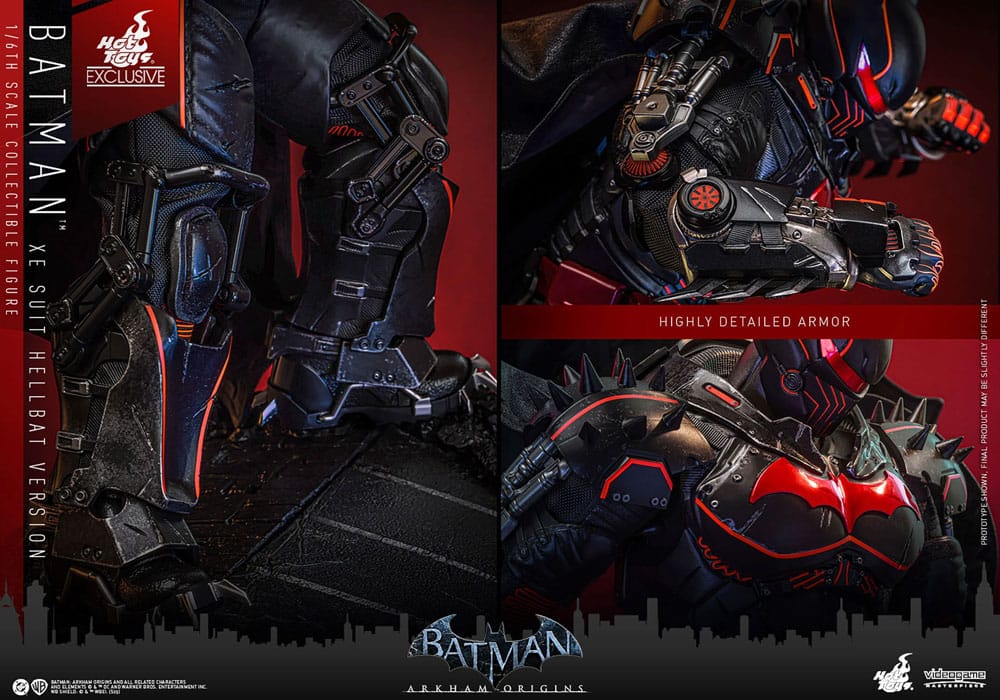 HOT TOYS - Batman Arkham Origins Videogame Masterpiece Action Figure 1/6 XE Suit Hellbat Version Hot Toys Exclusive VGM73