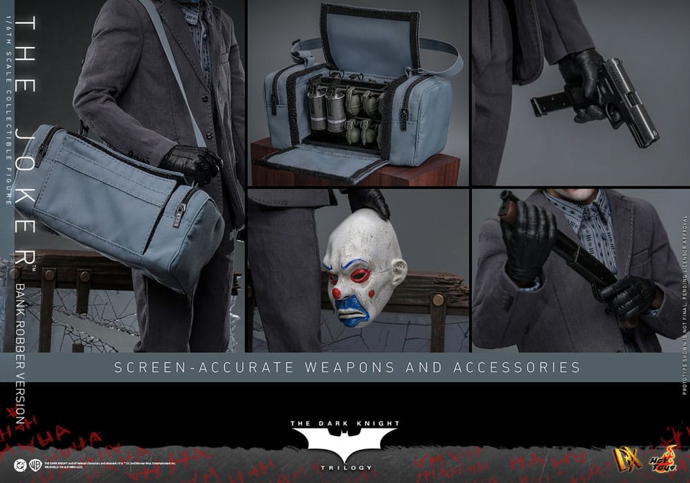 HOT TOYS - The Dark Knight DX Action Figure 1/6 The Joker (Bank Robber Version)