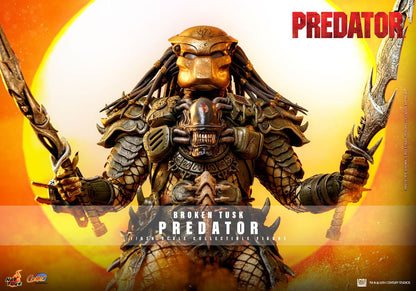 HOT TOYS - Alien vs. Predator Comic Masterpiece Action Figure 1/6 Broken Tusk Predator