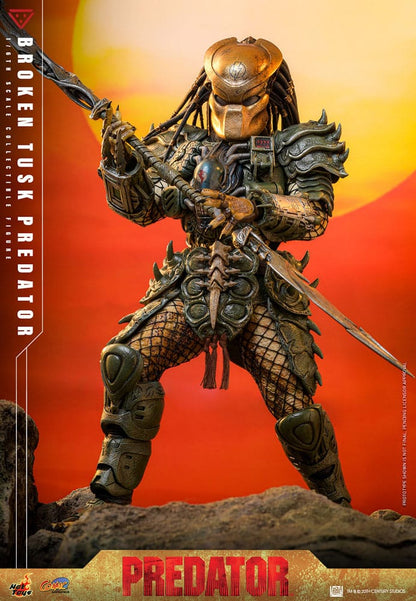 HOT TOYS - Alien vs. Predator Comic Masterpiece Action Figure 1/6 Broken Tusk Predator