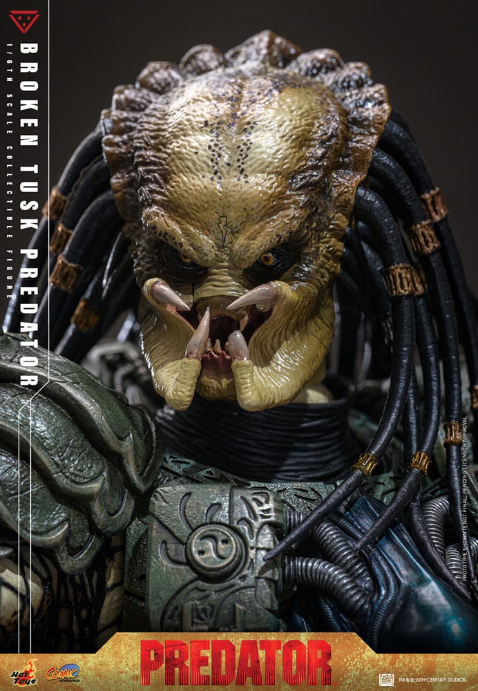 HOT TOYS - Alien vs. Predator Comic Masterpiece Action Figure 1/6 Broken Tusk Predator
