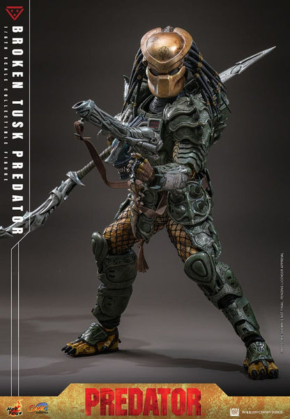 HOT TOYS - Alien vs. Predator Comic Masterpiece Action Figure 1/6 Broken Tusk Predator