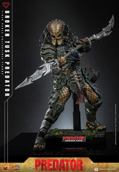 HOT TOYS - Alien vs. Predator Comic Masterpiece Action Figure 1/6 Broken Tusk Predator