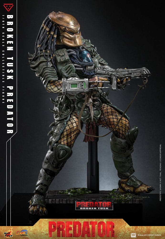 HOT TOYS - Alien vs. Predator Comic Masterpiece Action Figure 1/6 Broken Tusk Predator