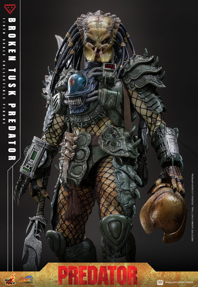 HOT TOYS - Alien vs. Predator Comic Masterpiece Action Figure 1/6 Broken Tusk Predator