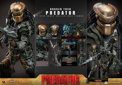 HOT TOYS - Alien vs. Predator Comic Masterpiece Action Figure 1/6 Broken Tusk Predator
