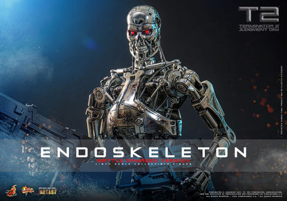 HOT TOYS - Terminator 2: Judgment Day Movie Masterpiece Die-cast Action Figure 1/6 Endoskeleton (Battle Damaged Version)