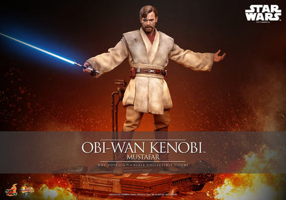 HOT TOYS - Star Wars: Episode III - Revenge of the Sith Movie Masterpiece Action Figure 1/6  MMS843Obi-Wan Kenobi (Mustafar)