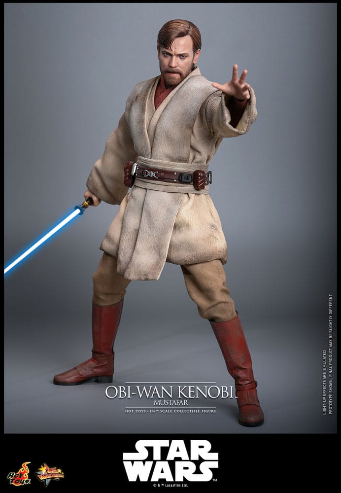 HOT TOYS - Star Wars: Episode III - Revenge of the Sith Movie Masterpiece Action Figure 1/6  MMS843Obi-Wan Kenobi (Mustafar)