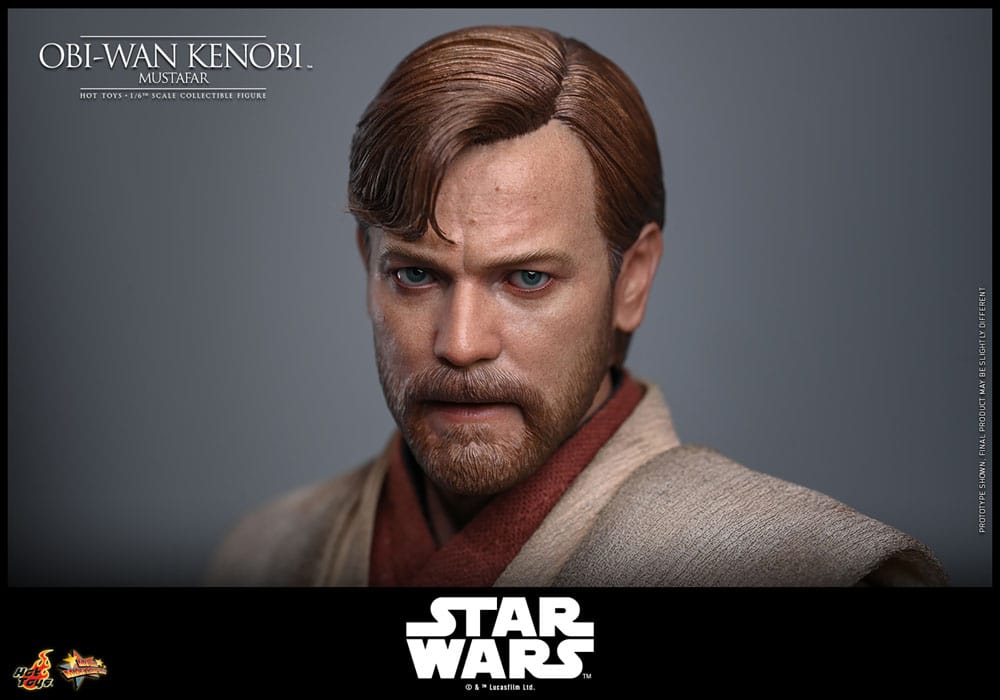 HOT TOYS - Star Wars: Episode III - Revenge of the Sith Movie Masterpiece Action Figure 1/6  MMS843Obi-Wan Kenobi (Mustafar)