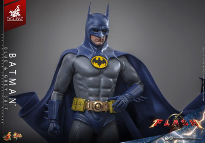 HOT TOYS - The Flash Movie Masterpiece Action Figure 1/6 Batman (Blue & Grey Suit) Limited Edition Hot Toys Exclusive  MMS834
