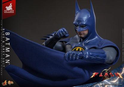 HOT TOYS - The Flash Movie Masterpiece Action Figure 1/6 Batman (Blue & Grey Suit) Limited Edition Hot Toys Exclusive  MMS834