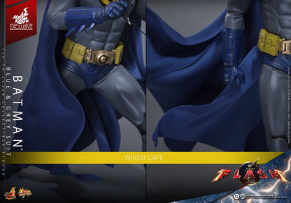 HOT TOYS - The Flash Movie Masterpiece Action Figure 1/6 Batman (Blue & Grey Suit) Limited Edition Hot Toys Exclusive  MMS834