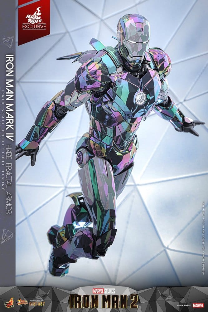 HOT TOYS - Iron Man 2 Action Figure 1/6 Iron Man Mark IV (Haze Fractal Armor)   MMS855-D79