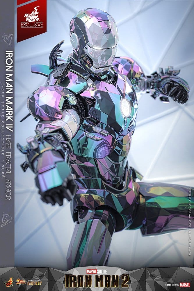 HOT TOYS - Iron Man 2 Action Figure 1/6 Iron Man Mark IV (Haze Fractal Armor)   MMS855-D79