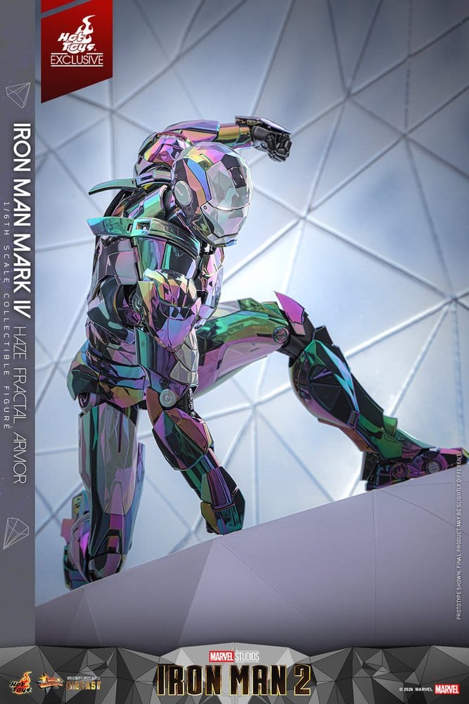 HOT TOYS - Iron Man 2 Action Figure 1/6 Iron Man Mark IV (Haze Fractal Armor)   MMS855-D79