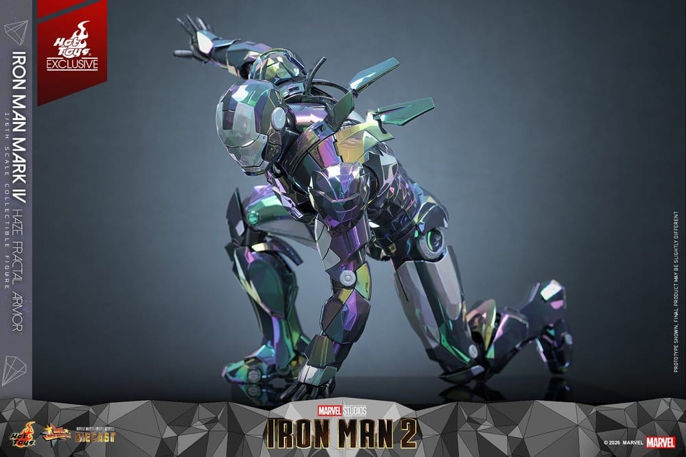 HOT TOYS - Iron Man 2 Action Figure 1/6 Iron Man Mark IV (Haze Fractal Armor)   MMS855-D79