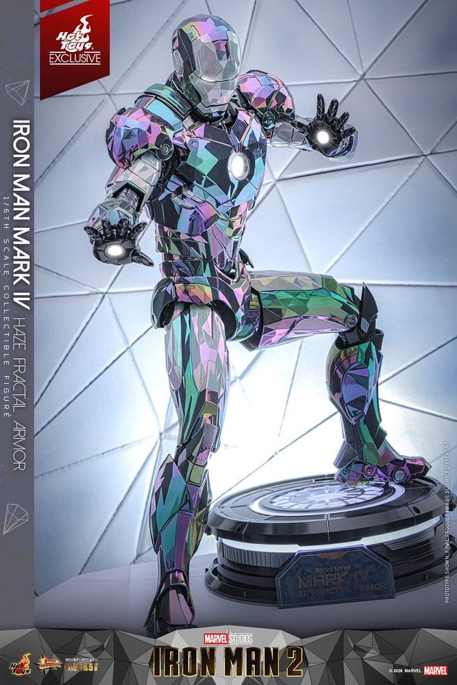 HOT TOYS - Iron Man 2 Action Figure 1/6 Iron Man Mark IV (Haze Fractal Armor)   MMS855-D79