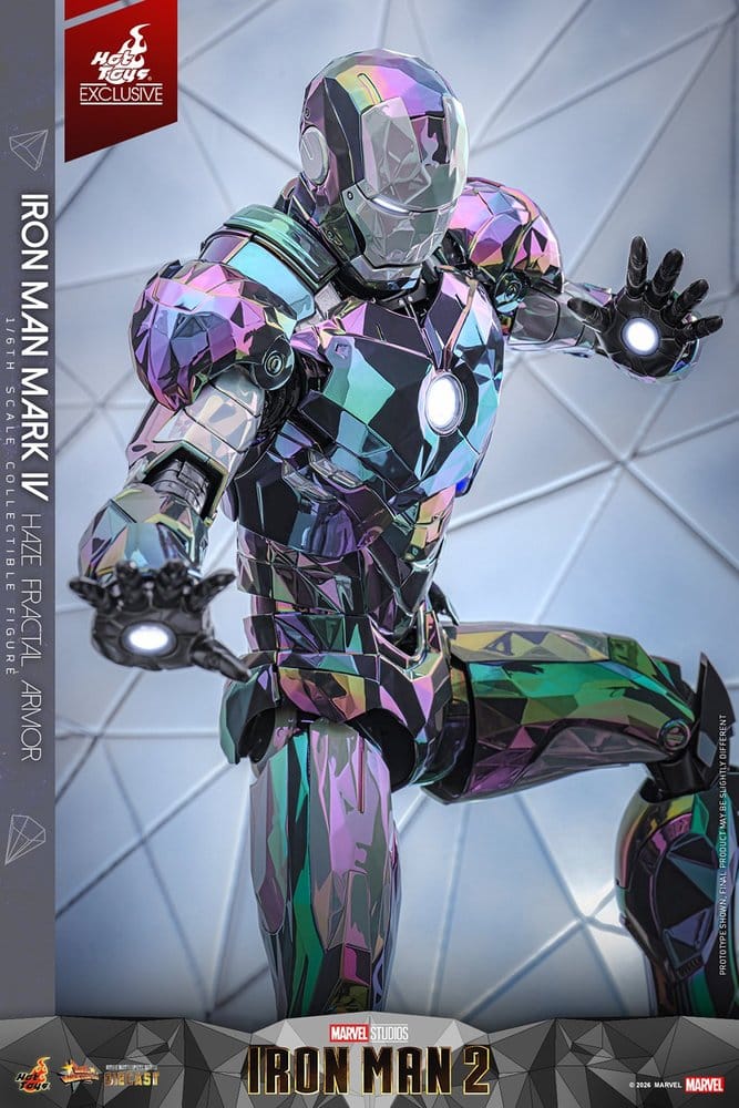 HOT TOYS - Iron Man 2 Action Figure 1/6 Iron Man Mark IV (Haze Fractal Armor)   MMS855-D79