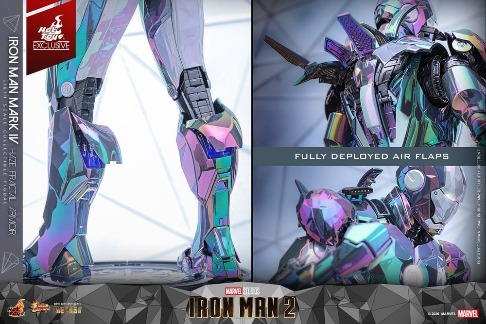 HOT TOYS - Iron Man 2 Action Figure 1/6 Iron Man Mark IV (Haze Fractal Armor)   MMS855-D79