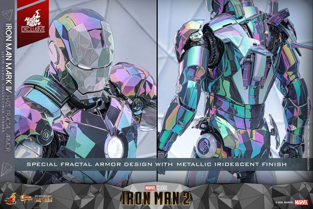 HOT TOYS - Iron Man 2 Action Figure 1/6 Iron Man Mark IV (Haze Fractal Armor)   MMS855-D79