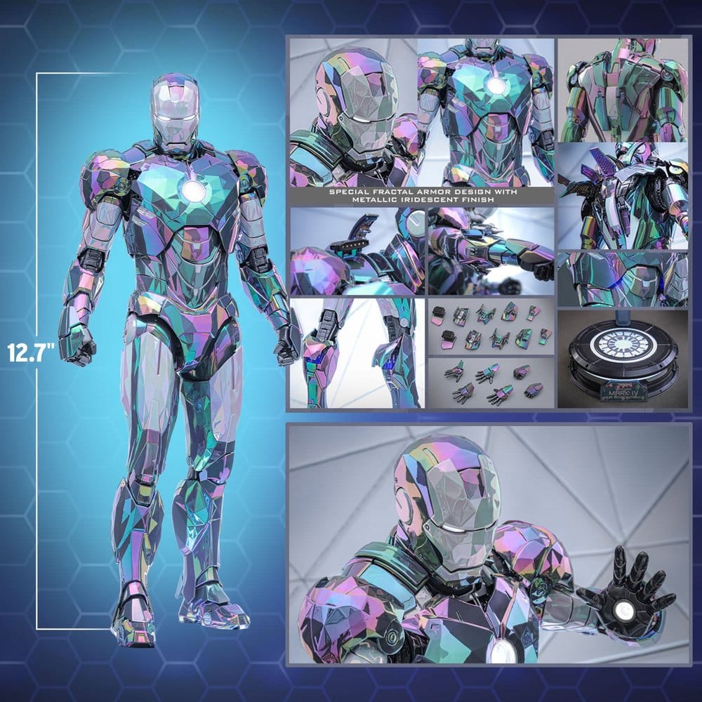 HOT TOYS - Iron Man 2 Action Figure 1/6 Iron Man Mark IV (Haze Fractal Armor)   MMS855-D79